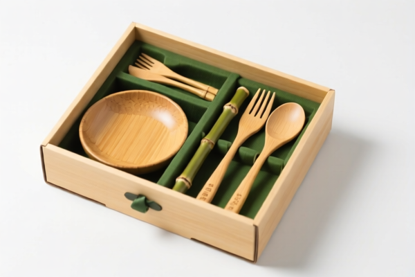 Bamboo tableware gift box