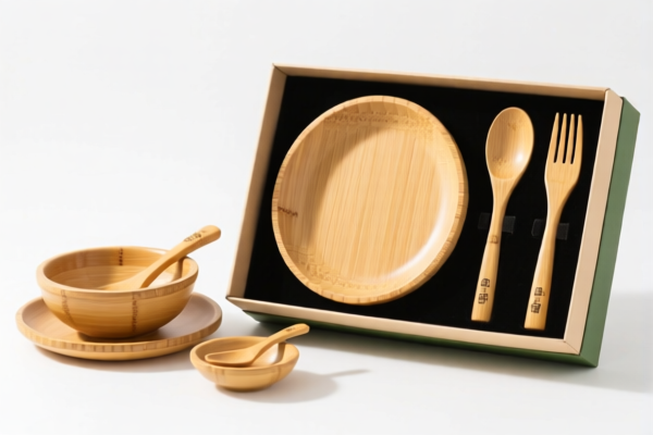 Bamboo tableware gift set