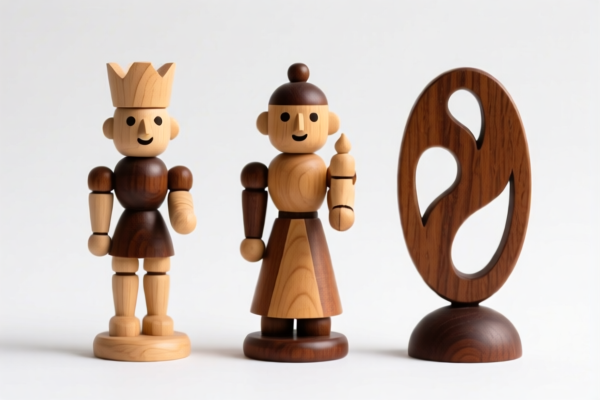 Wooden Decorative Statuettes