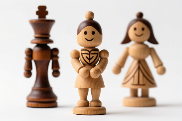 Wooden Decorative Statuettes