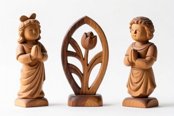 Wooden Garden Decorative Statues