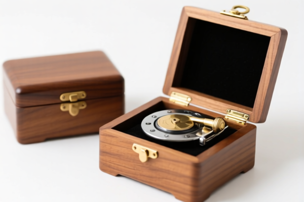 Wood jewelry boxes with music box