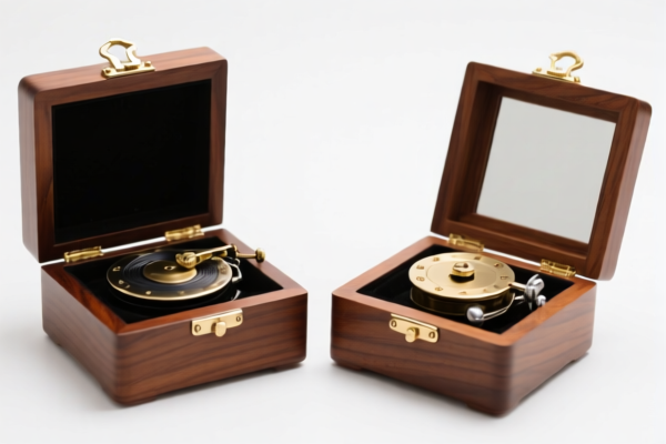 Wood jewelry boxes with music box