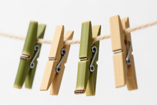 Bamboo Clothes Drying Clips (Spring Type)