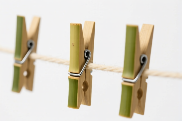 Bamboo Clothes Drying Clips (Spring Type)