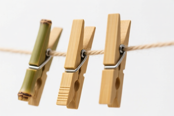 Bamboo Clothes Drying Clips (Spring Type)