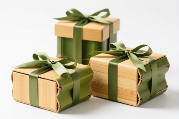 Bamboo gift boxes