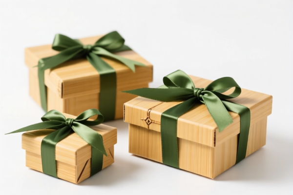 Bamboo gift boxes