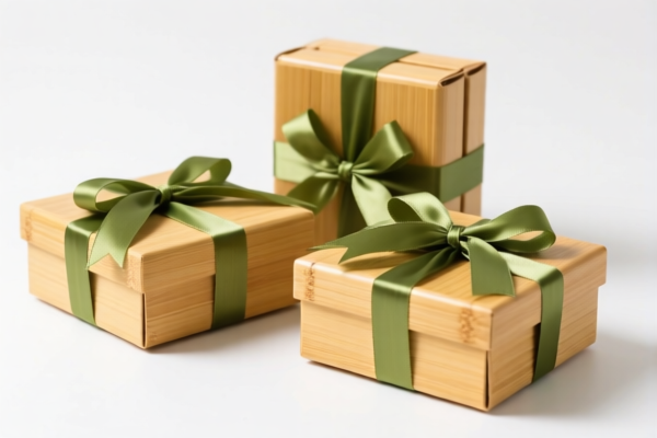 Bamboo gift boxes