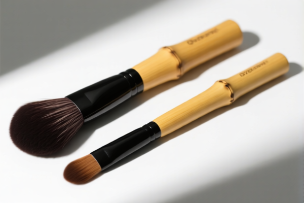 Bamboo makeup brush handles