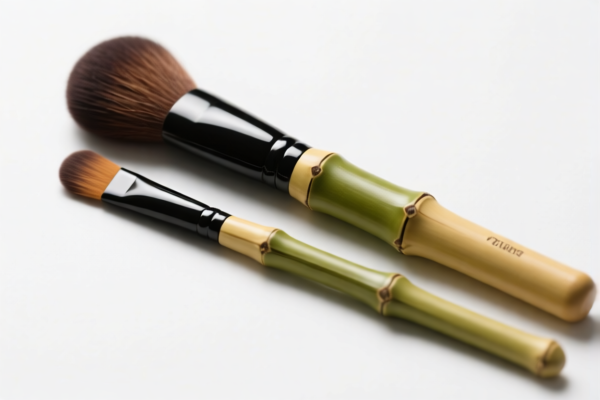 Bamboo makeup brush handles