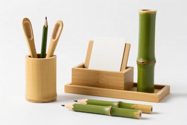 Bamboo office supplies