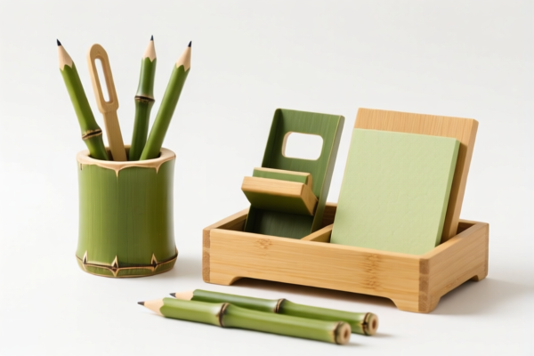 Bamboo office supplies