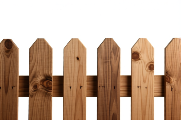 Wooden fence posts