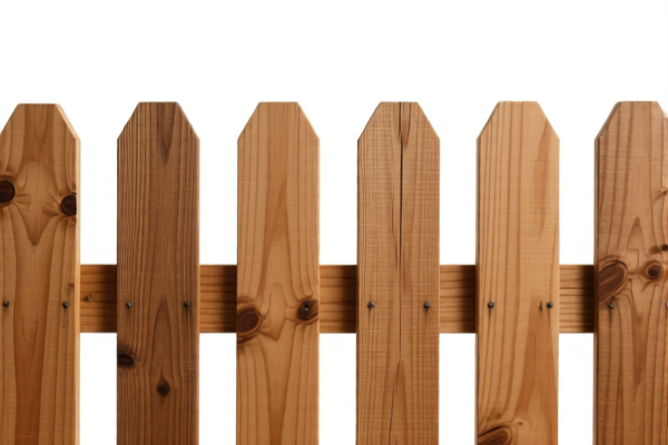 Wooden fence posts