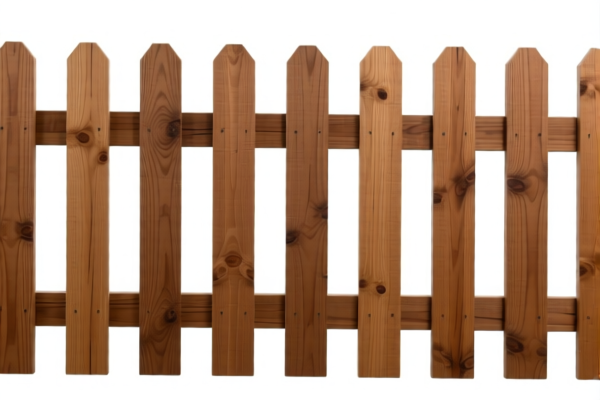 Wooden fence rails