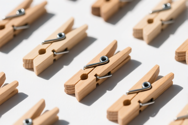 Outdoor Wooden Clothespins (Spring