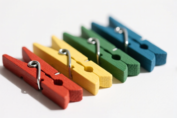Dyed Wooden Clothespins