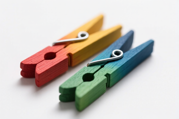 Dyed Wooden Clothespins