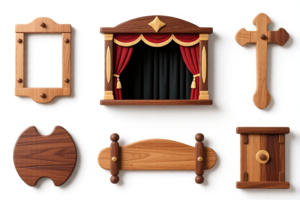 Wooden props for stage performances