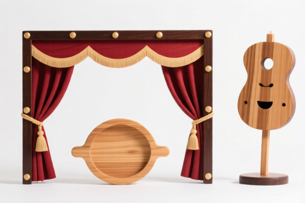 Wooden props for stage performances