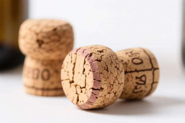 Natural Cork Stoppers for Beverage Bottles