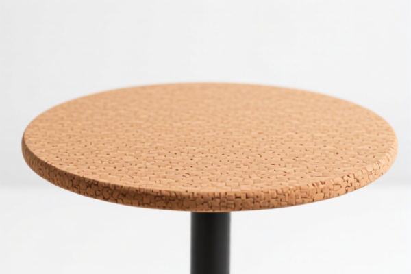 Cork backing for table