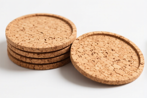 Cork coasters set