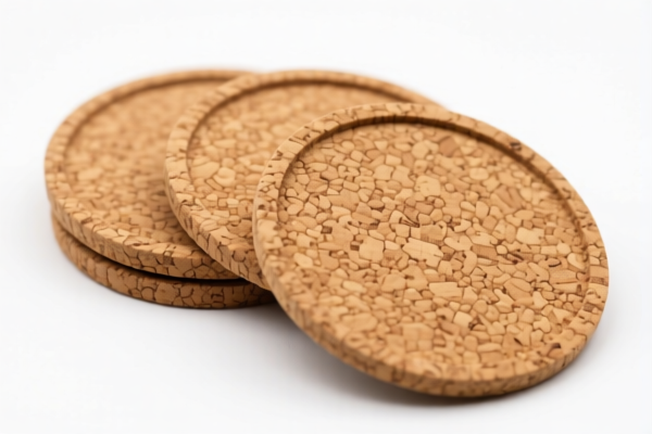 Cork coasters set