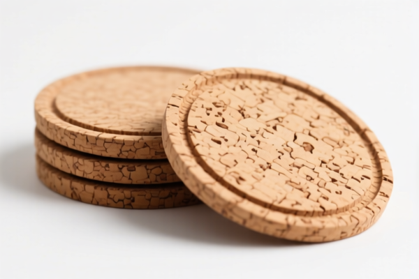 Cork coasters set