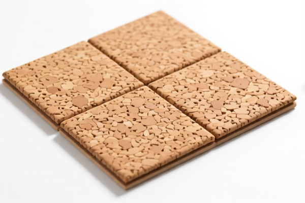 Cork flooring tiles