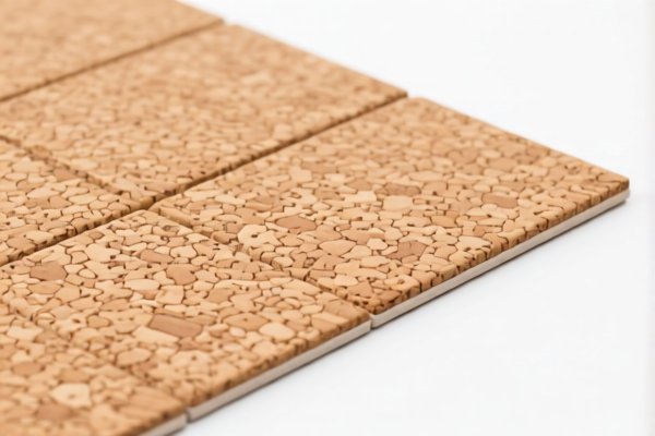 Cork flooring tiles