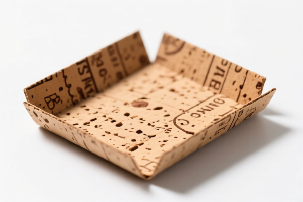 Cork packaging material