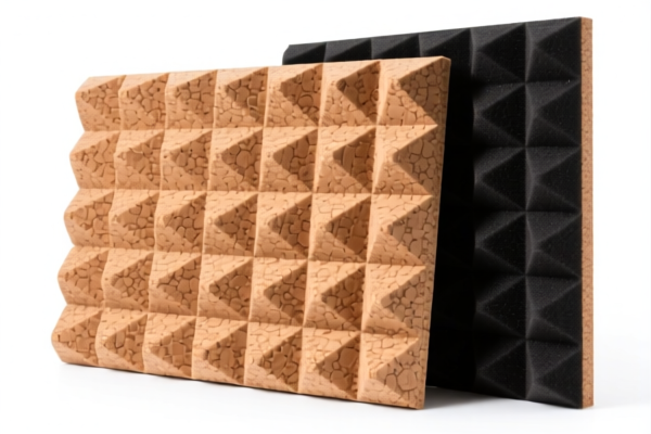 Cork soundproofing panels