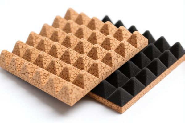 Cork soundproofing panels