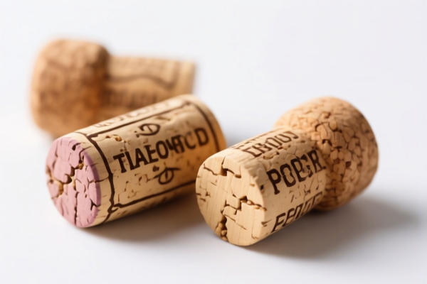 Food grade cork stoppers