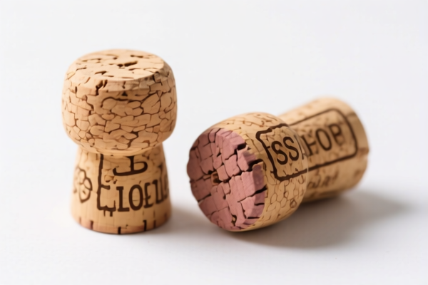 Food grade cork stoppers