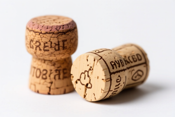 Food grade cork stoppers