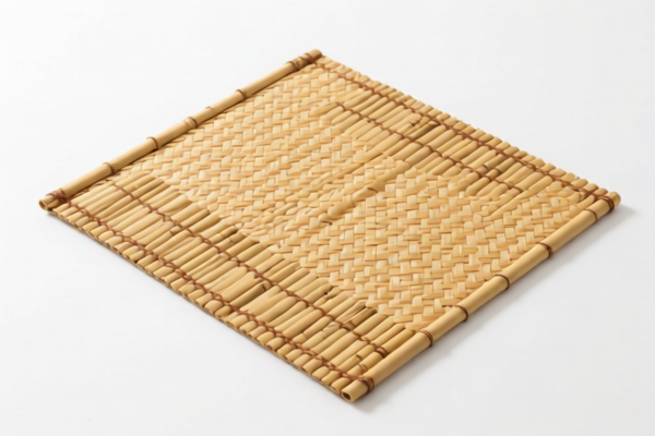 Bamboo woven floor mats