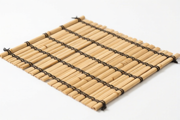Bamboo woven floor mats