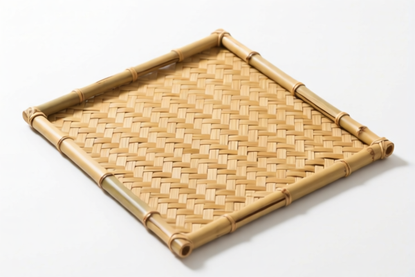 Bamboo woven floor mats
