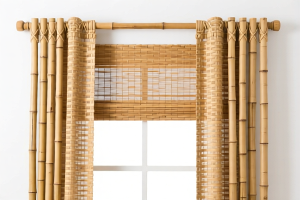 Bamboo woven window curtains