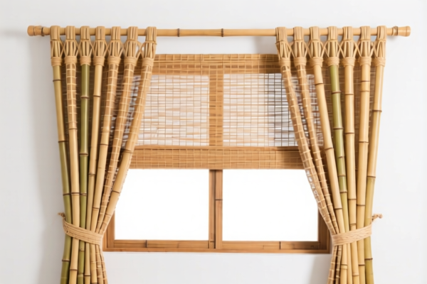 Bamboo woven window curtains