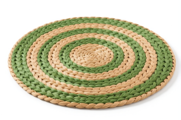 Round Vegetable Fiber Woven Rugs