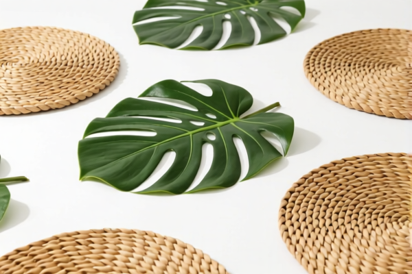 Palm Leaf Woven Floor Mats