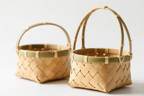 Bamboo woven carry baskets, other
