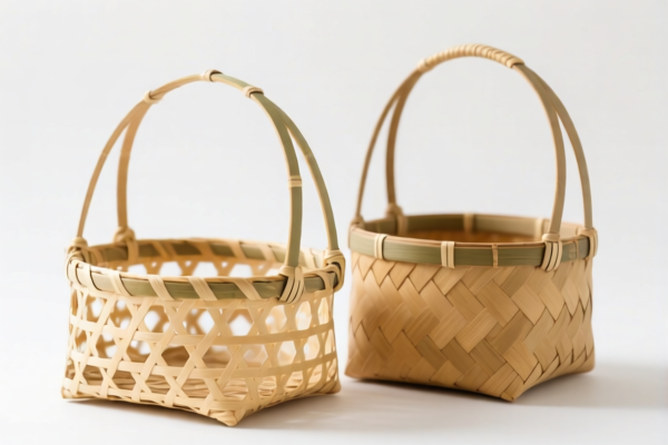 Bamboo woven carry baskets, other