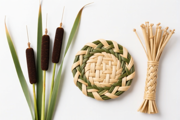 Cattail plaiting products