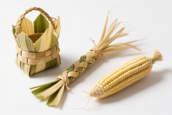 Corn husk plaiting products
