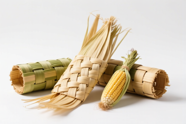 Corn husk plaiting products